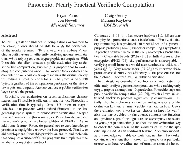 Pinocchio: Nearly practical verifiable computation
